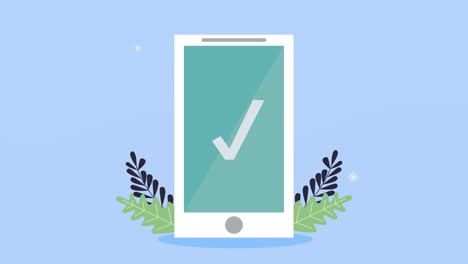 con libros en línea en el teléfono inteligente