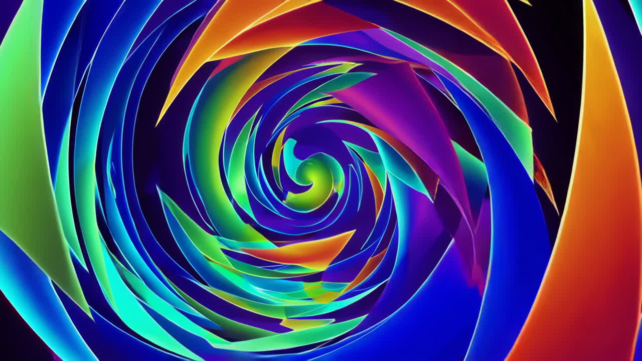 추상적인 다채로운 나선형 디자인