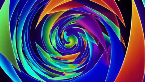 diseño de espiral abstractamente colorido