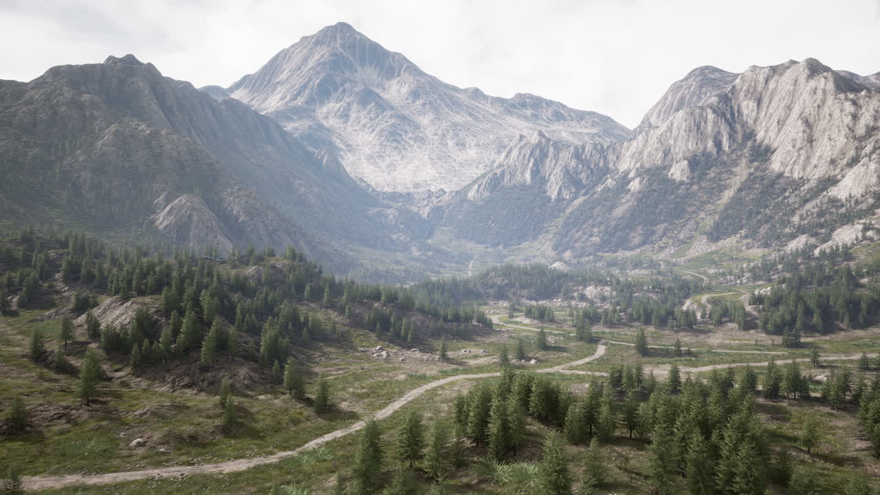 impresionante vista de la cordillera y el valle