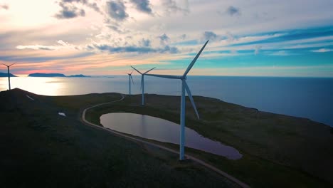 windmills for electric power production havoygavelen windmill park norway