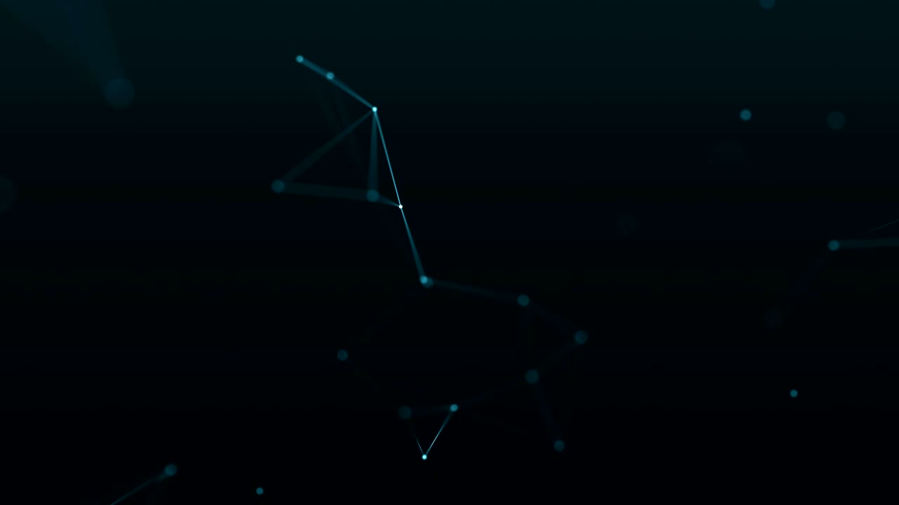 4k abstract loop futuristic technology background with lines and dots