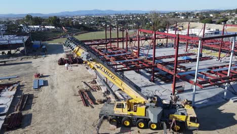 mira costa construction site drone view