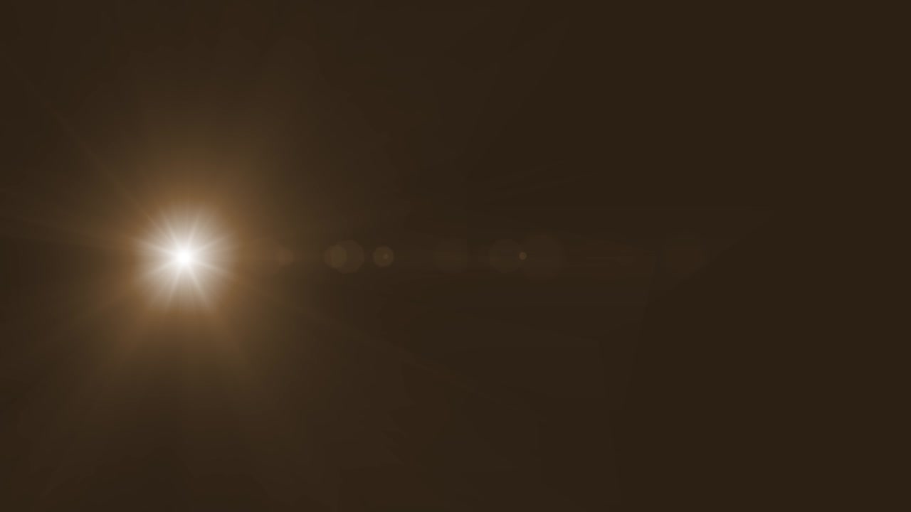 transición de las llamaradas de la lente óptica