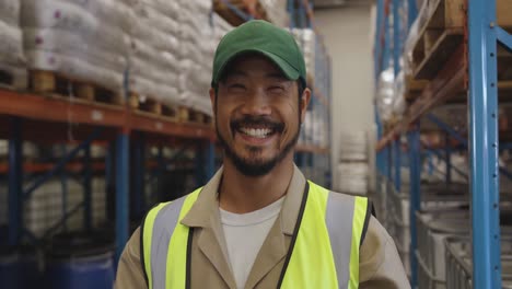 Portrait-of-young-male-warehouse-worker-4k