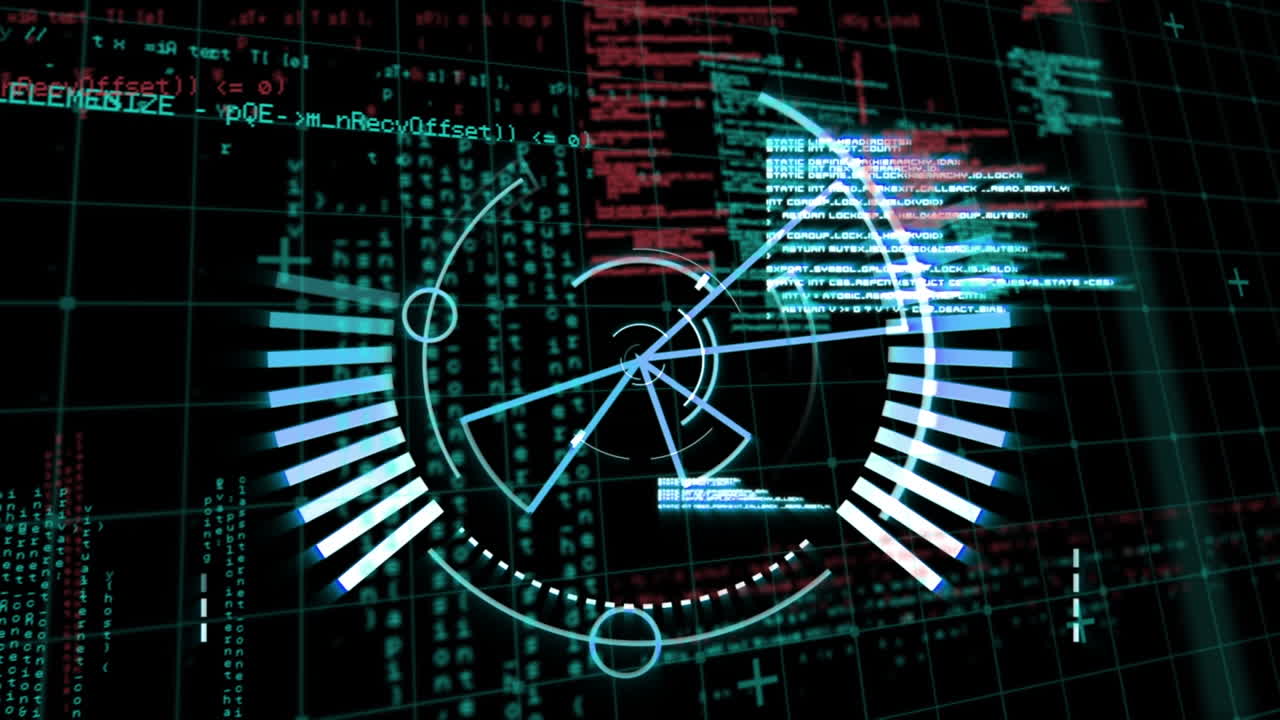 Animation of data with hud processing on digital interface