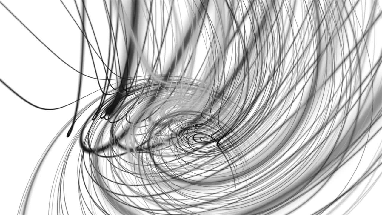 Magical animation with stripe wave object in slow motion, 4096x2304 loop 4K