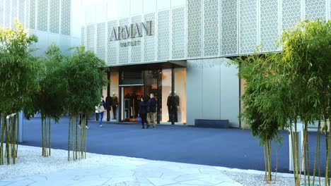 armani outlet store exterior