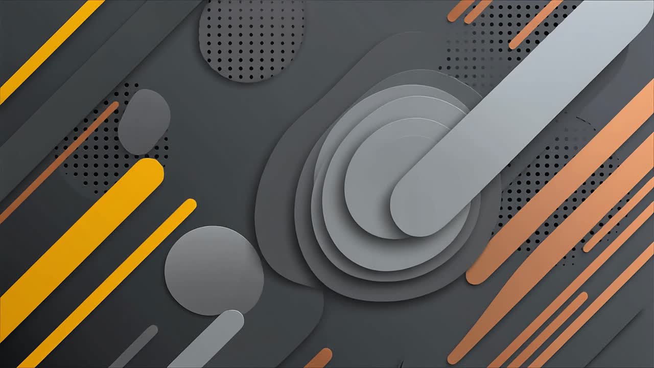 Dynamisk abstrakt animation af geometriske former og linjer