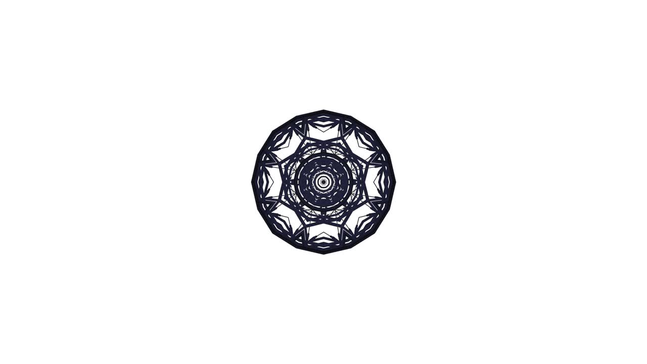 espectro mandala fondo de movimiento, caleidoscopio de flores