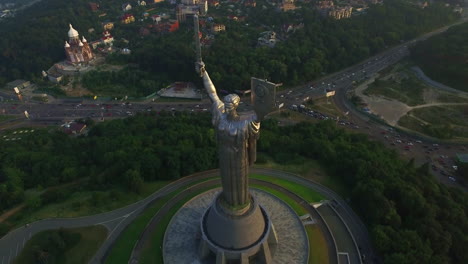 aerial view of a monument