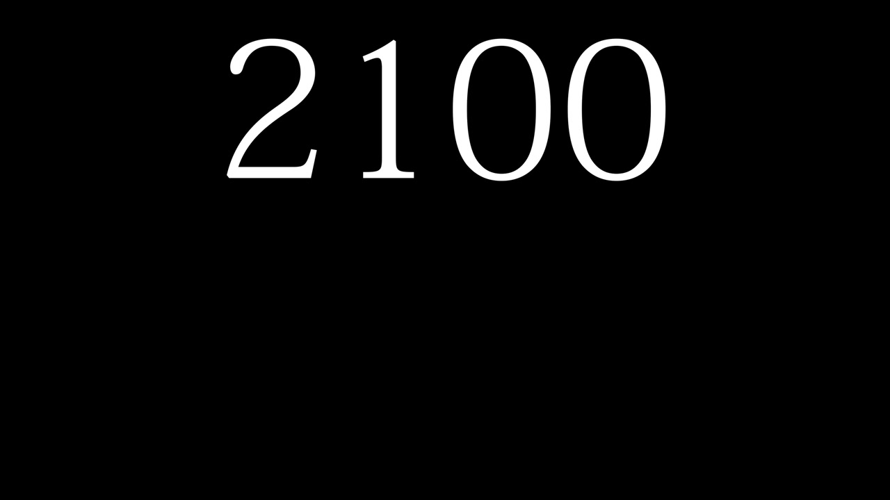 2100 text animation motion graphics