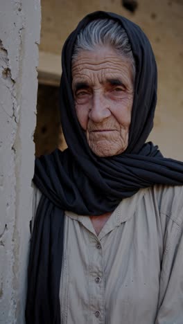 portrait of an elderly woman