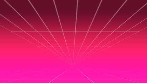 moving grid lines on pink background 4k