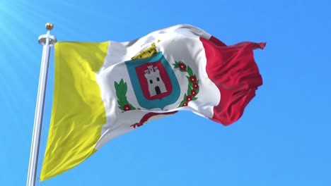 bandera de heredia, costa rica. el bucle