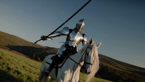 medieval knight on horseback