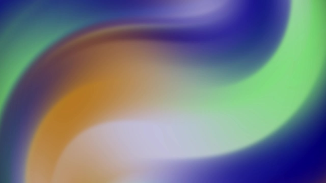 Abstract Swirling Gradient Background with Vibrant Blue, Green, and Orange Colors