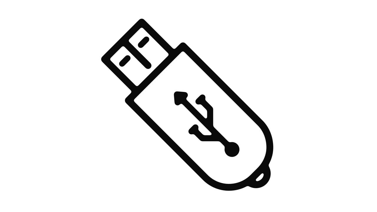 gráfico de movimiento de línea usb