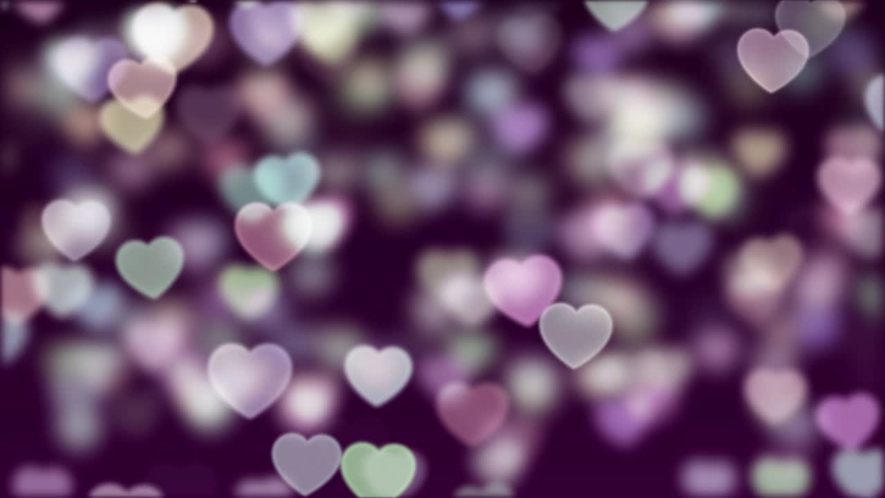el fondo bokeh de amor