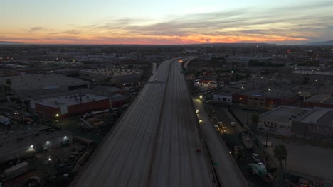 la 10 freeway closed and empty - november 2023