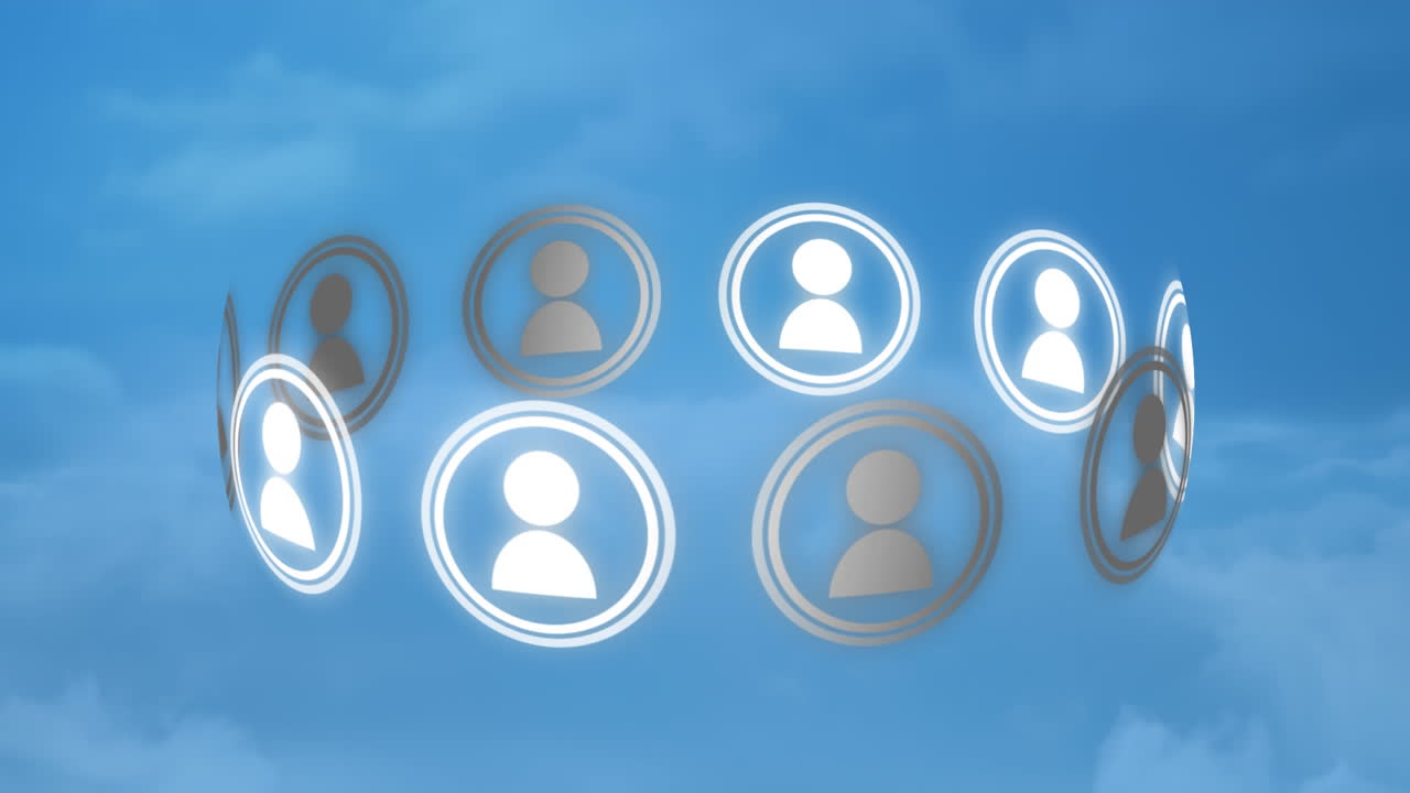 círculo de las redes sociales