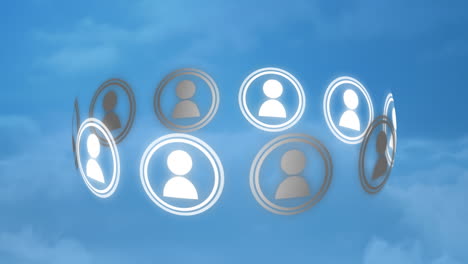 círculo de las redes sociales
