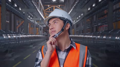 engineer in a factory setting
