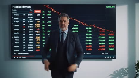 businessman facing financial crisis