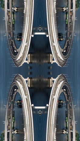 mirror-footage-of-traffic-on-highway-Tokyo-vertical