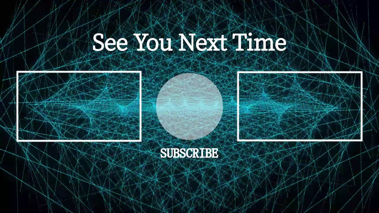 멋진 엔딩 카드 엔딩 스크린 모션 그래픽