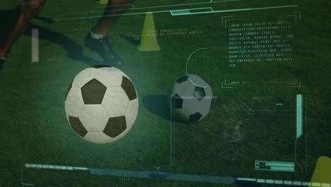 Animación-Del-Procesamiento-De-Datos-Sobre-Un-Jugador-De-Fútbol-Y-Una-Pelota.