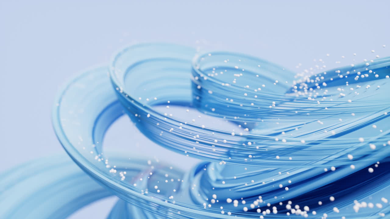 흐르는 곡선, 선, 배경, 3d 렌더링