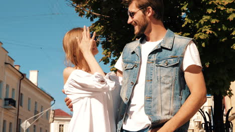 couple enjoying time together outdoors