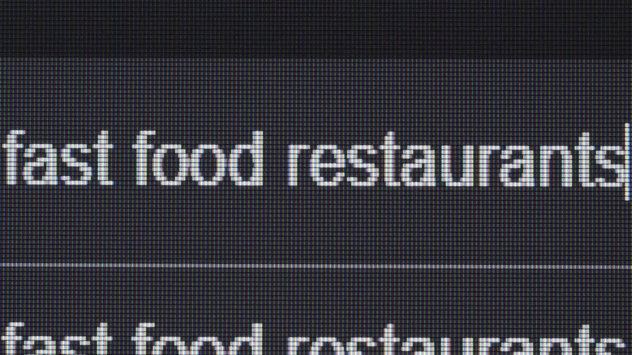 Fast Food Restaurant Display