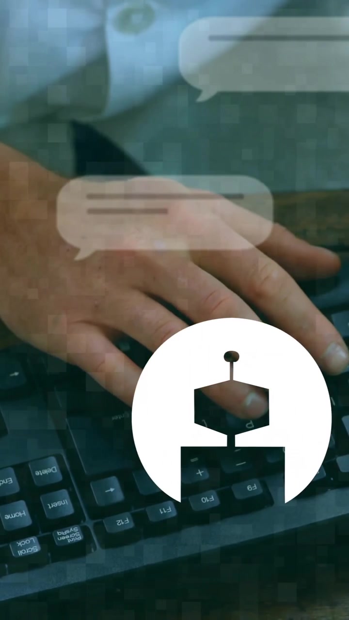 Animation of ai text, chat bot and data processing over caucasian man using laptop