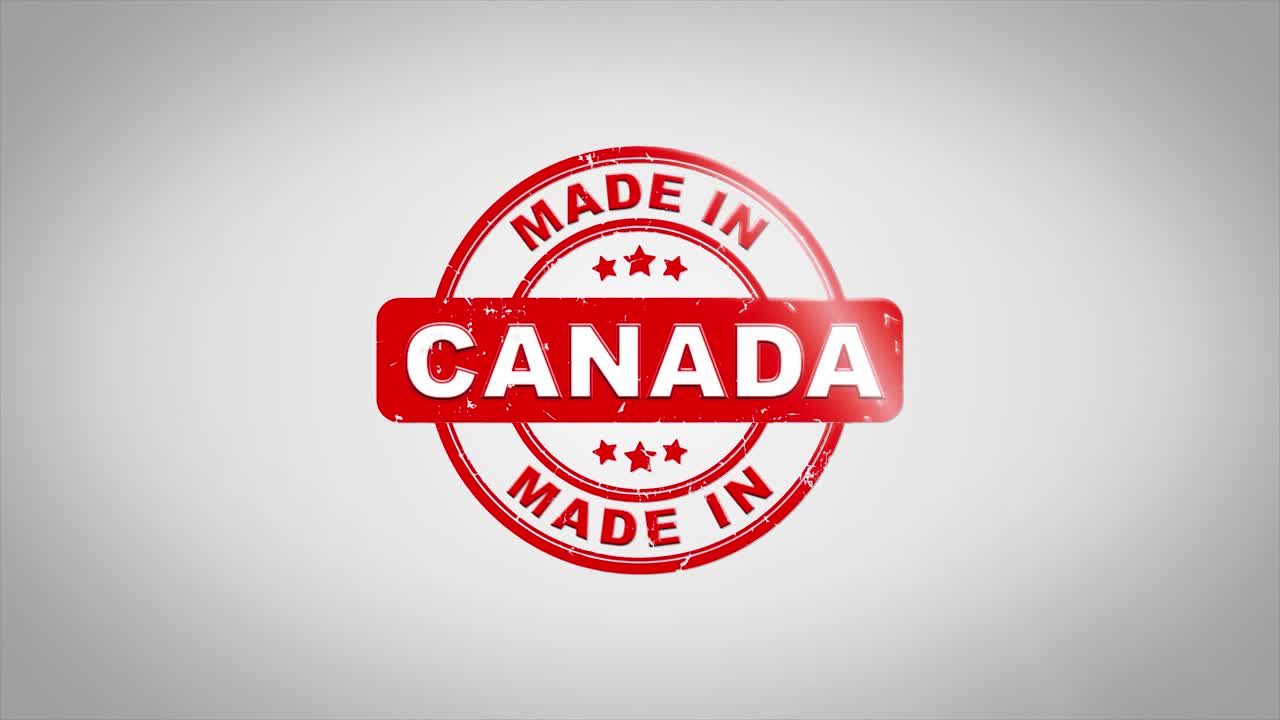 Timbro Prodotto in Canada Design Grafico