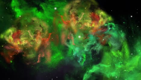 nubes nebulosas moviéndose en el espacio oscuro