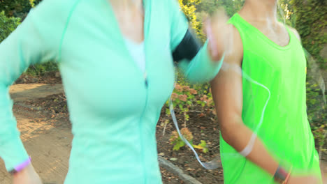 Couple-jogging-in-park