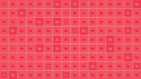 linkedin icons on network background
