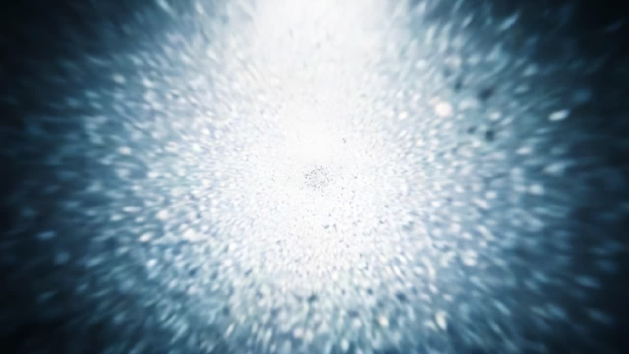 Uma impressionante jornada visual por uma explosão cósmica com partículas brilhantes e efeitos de luz etéreos, capturando a essência dos fenômenos celestiais em movimento dinâmico