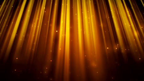 seamless background with golden rays of light and sparkling particles