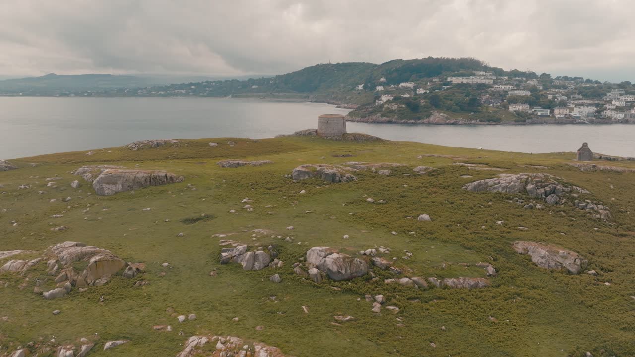 Rural Ireland with Castle on an Island