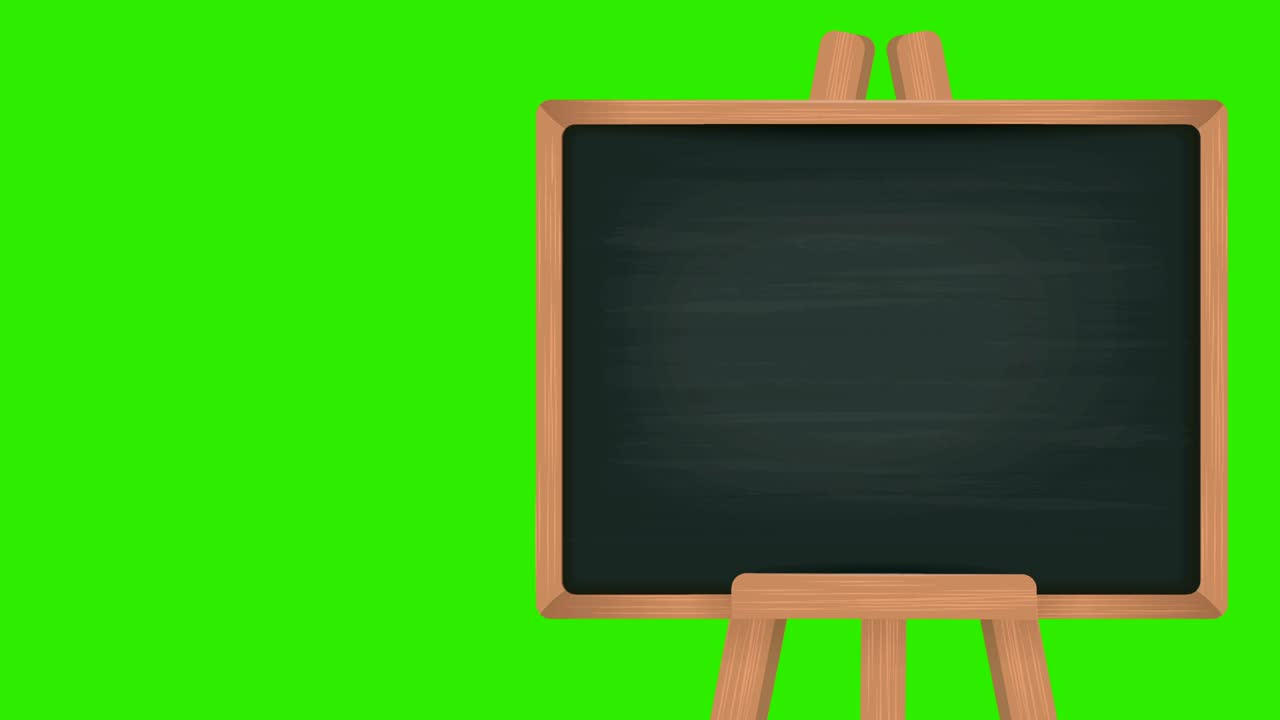 los libros están cayendo a una pila de libros y una pizarra en una pantalla verde