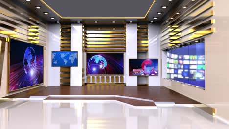 3d 가상 tv 스튜디오 뉴스 루프