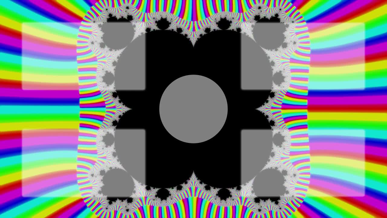 psicodélico llamativo final de la tarjeta final de la pantalla gráficos de movimiento