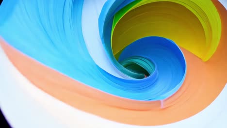 arte abstracto en espiral de colores