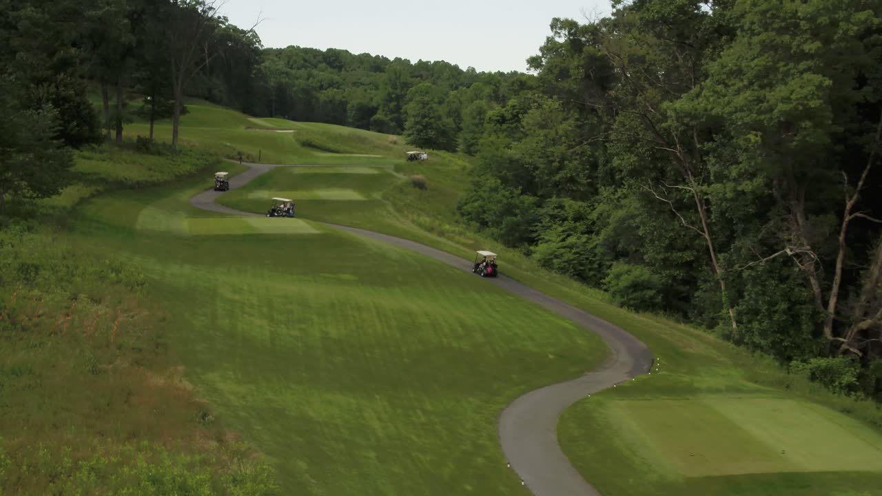 골프 카트 호송의 조감도