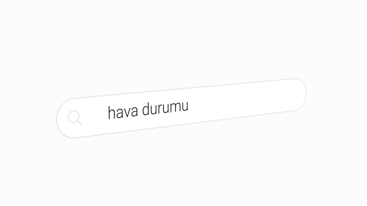 Typing Hava Durumu in the Search Engine