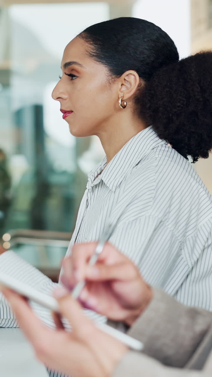 Businesswoman in Profile at Office