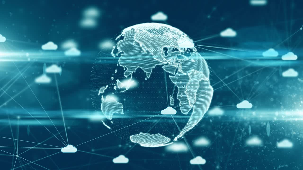 Global Internet of things IoT fintech cloud computing technology network